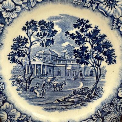 Liberty Blue, Monticello Bread and Butter Plates (2)