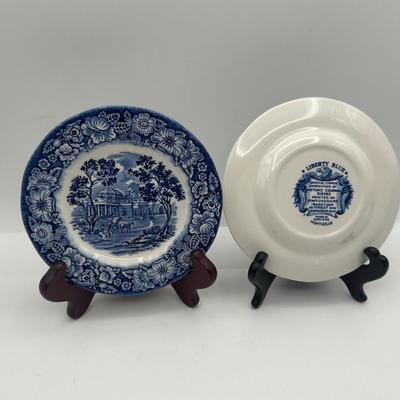 Liberty Blue, Monticello Bread and Butter Plates (2)