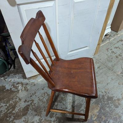 Antique Child's Wooden Chair