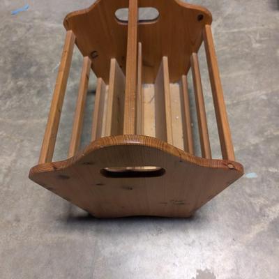 Solid Wood Magazine Rack