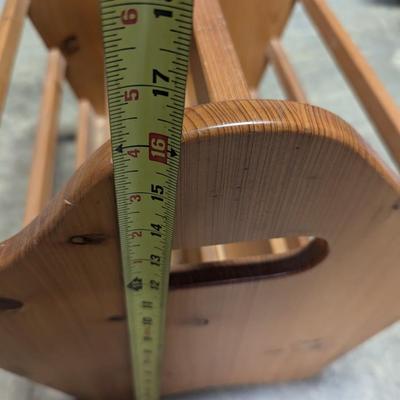 Solid Wood Magazine Rack