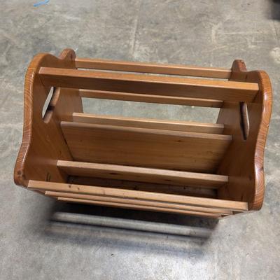 Solid Wood Magazine Rack
