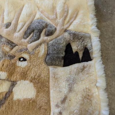 Made In Bolivia 100% Sheepskin Deer Tapestries/Rug