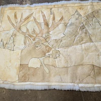 Made In Bolivia 100% Sheepskin Deer Tapestries/Rug