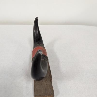 Carved Buffalo Horns