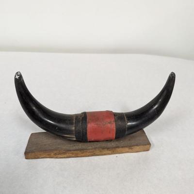 Carved Buffalo Horns