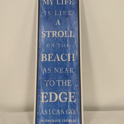 "My Life Is Like A Stroll On The Beach" Wall Decor