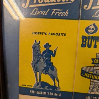 1960's Hopalong Cassidy Milk Carton