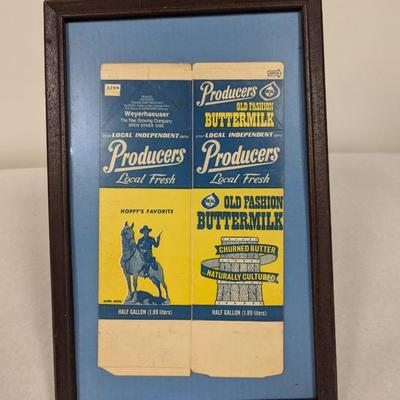 1960's Hopalong Cassidy Milk Carton