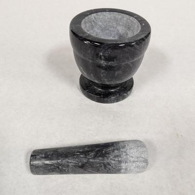 Vintage Marble Mortar & Pestle