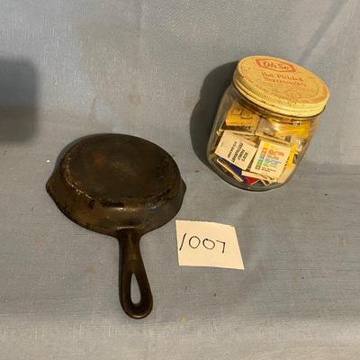 Matches and Wagnerware #3 Skillet
