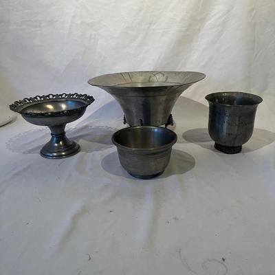 Four Pewter Dishes (O-MG)