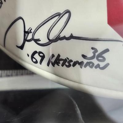 Autographed/Billy Sims , Steve Owens, Jason White Heismans OU Sooners Football JSA COA