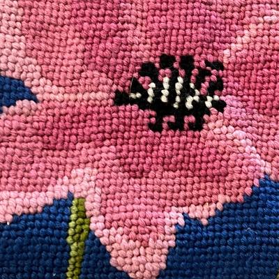 Handmade Floral Cross Stitch 4’5” x 6’ Rug (GB-RG)