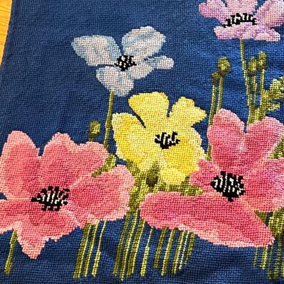 Handmade Floral Cross Stitch 4’5” x 6’ Rug (GB-RG)