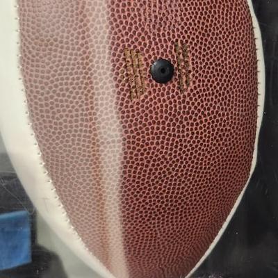 Autographed Kansas City Chiefs football, featuring Derrick Johnson's signature authenticity JSA