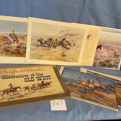 Vintage Charles Russel Prints