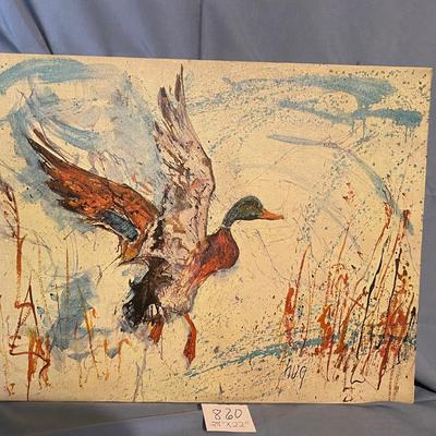 Duck Print on Canvas