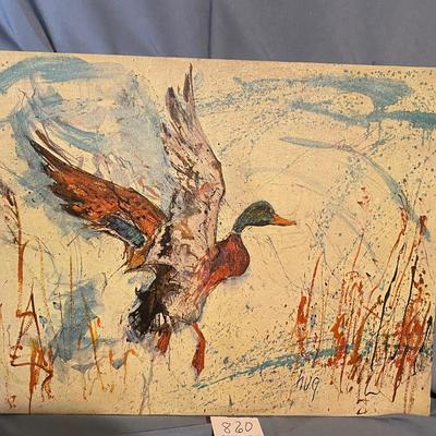 Duck Print on Canvas