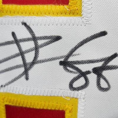 Travis Kelce Signed Kansas City Chiefs Football Jersey , Beckett Witnessed