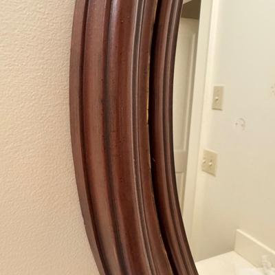 Pair of Large Mirrors in Wooden Frames (BO-DZ)