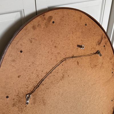 Pair of Large Mirrors in Wooden Frames (BO-DZ)
