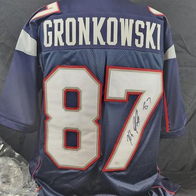 Rob Gronkowski New England Patriots Signed Autographed Jersey with JSA COA