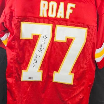Kansas City Chiefs Willie Roaf Signed Red Jersey w/HOF 2012 - Tristar Authenticated