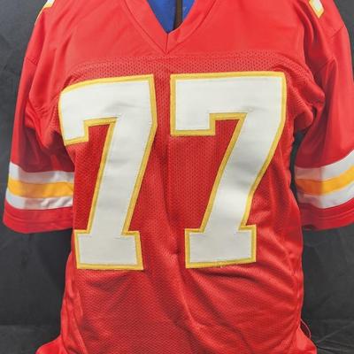 Kansas City Chiefs Willie Roaf Signed Red Jersey w/HOF 2012 - Tristar Authenticated