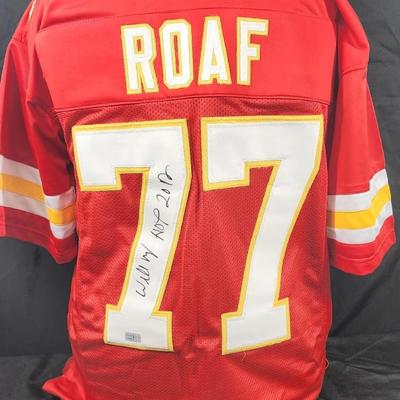 Kansas City Chiefs Willie Roaf Signed Red Jersey w/HOF 2012 - Tristar Authenticated