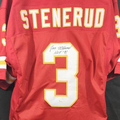 Jan Stenerud"HOF 91" Authentic Signed Red Pro Style Jersey JSA COA