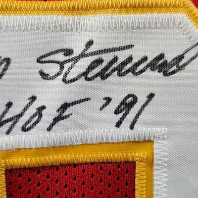 Jan Stenerud"HOF 91" Authentic Signed Red Pro Style Jersey JSA COA