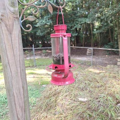 Red Bird Feeder