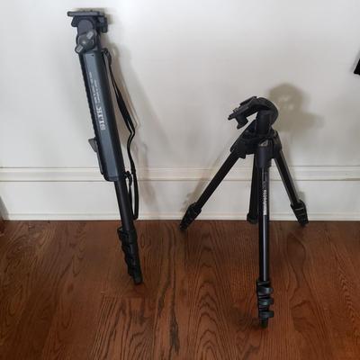 SlIK Monopod and a Manfrotto Tri Pod (P-KD)