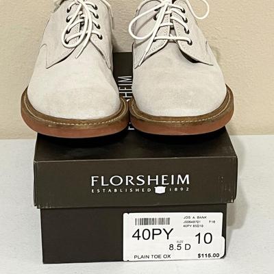 FLORSHEIM ~ Men’s Size 8.5 D Plain Toe Leather Oxfords