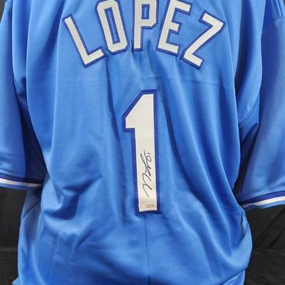 Nicky Lopez Autographed Signed Kansas City Royals Jersey JSA COA
