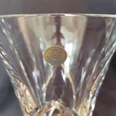 Hand Cut Glass Vase From the Czech Republic and More (P-KD)