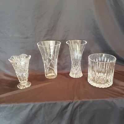 Hand Cut Glass Vase From the Czech Republic and More (P-KD)