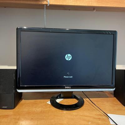 HP Computer & Dell Monitor With Bose Speakers (O-MG)