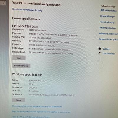 HP Computer & Dell Monitor With Bose Speakers (O-MG)