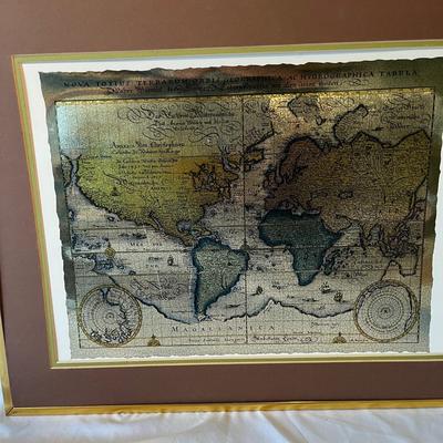 Engraving, Clock, Barometer & Map (O-MG)