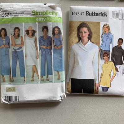 McCall's, Simplicity, Butterick and Kwik Sew Sewing Patterns (P-KD)