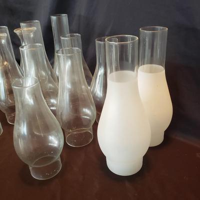 Collection of Hurricane Globes and Lamps (P-KD)