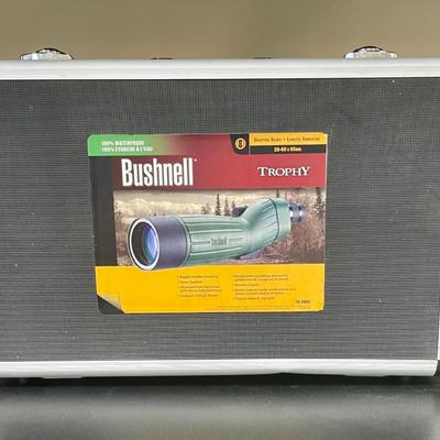 Bushnell Trophy Spotting Scope Green 20-60x65mm Tripod Hard Case Soft Case