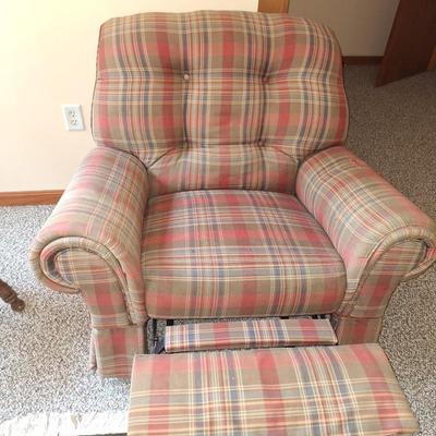 Plaid Recliner