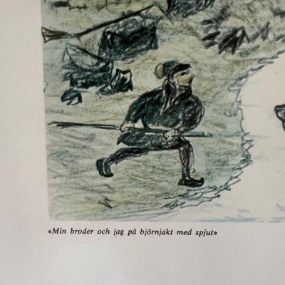 Nils Nilsson Skum Framed Chalk Drawing Prints (P-RG)