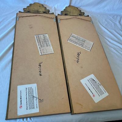 Pair of Carolina Mirror Company Wooden Framed Beveled Mirrors (O-MG)
