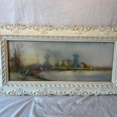 M. Degraff Pastel Signed & Framed Original Painting (O-MG)