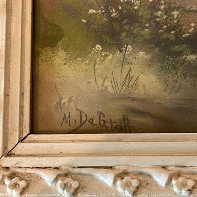 M. Degraff Pastel Signed & Framed Original Painting (O-MG)