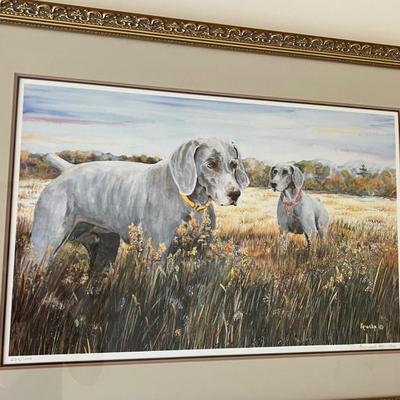 ‘Two Dogs’ Bruce Krucke Pencil Signed Limited Edition Print (P-RG)